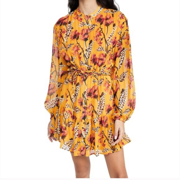 Floral A.L.C. Orange Dress - Picture 5 of 5